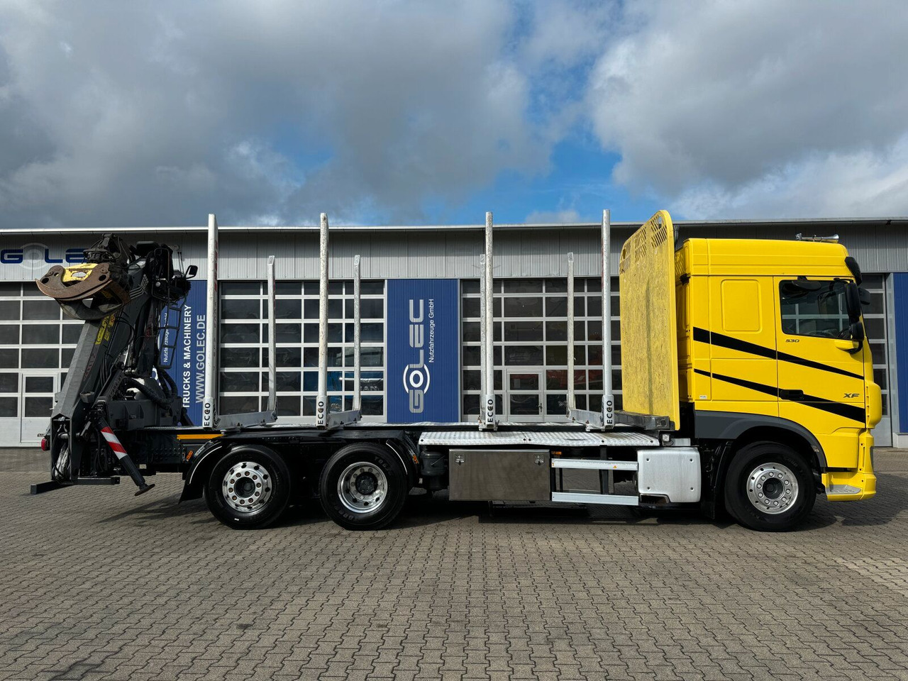 DAF XF 530 6x2 Holztransport Kran PENZ 15Z9.50 *Anh. - شاحنة قطع الأشجار, شاحنة كرين: صور 4 DAF XF 530 6x2 Holztransport Kran PENZ 15Z9.50 *Anh. - شاحنة قطع الأشجار, شاحنة كرين: صور 4