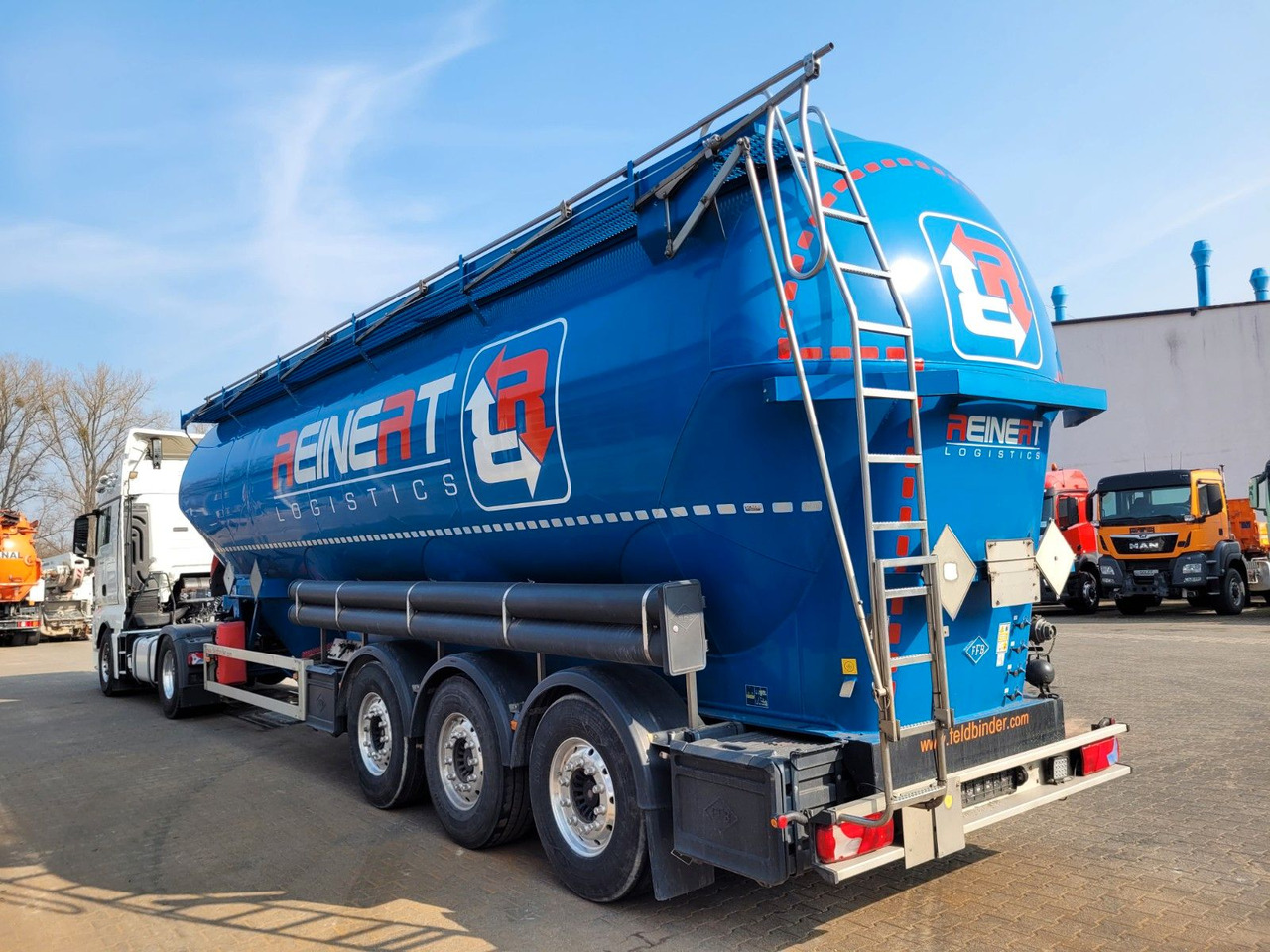 Feldbinder EUT 56.3 Liegend Silo mit ADR AT *56.000 L - بلكر: صور 3 Feldbinder EUT 56.3 Liegend Silo mit ADR AT *56.000 L - بلكر: صور 3