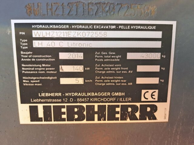 Liebherr LH40C Litronic Industry Long reach 43 Ton - حفارات زحافة: صور 4 Liebherr LH40C Litronic Industry Long reach 43 Ton - حفارات زحافة: صور 4