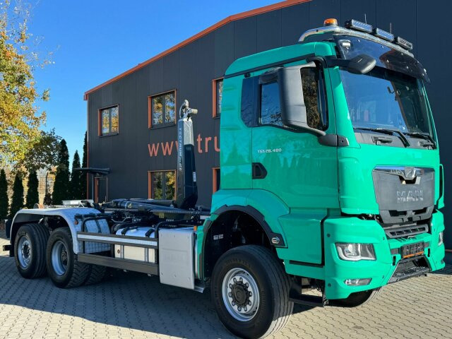MAN 28.480 6x4 Abrollkipper Meiller Tectrum RS21.65 - شاحنة ذات الخطاف: صور 1 MAN 28.480 6x4 Abrollkipper Meiller Tectrum RS21.65 - شاحنة ذات الخطاف: صور 1
