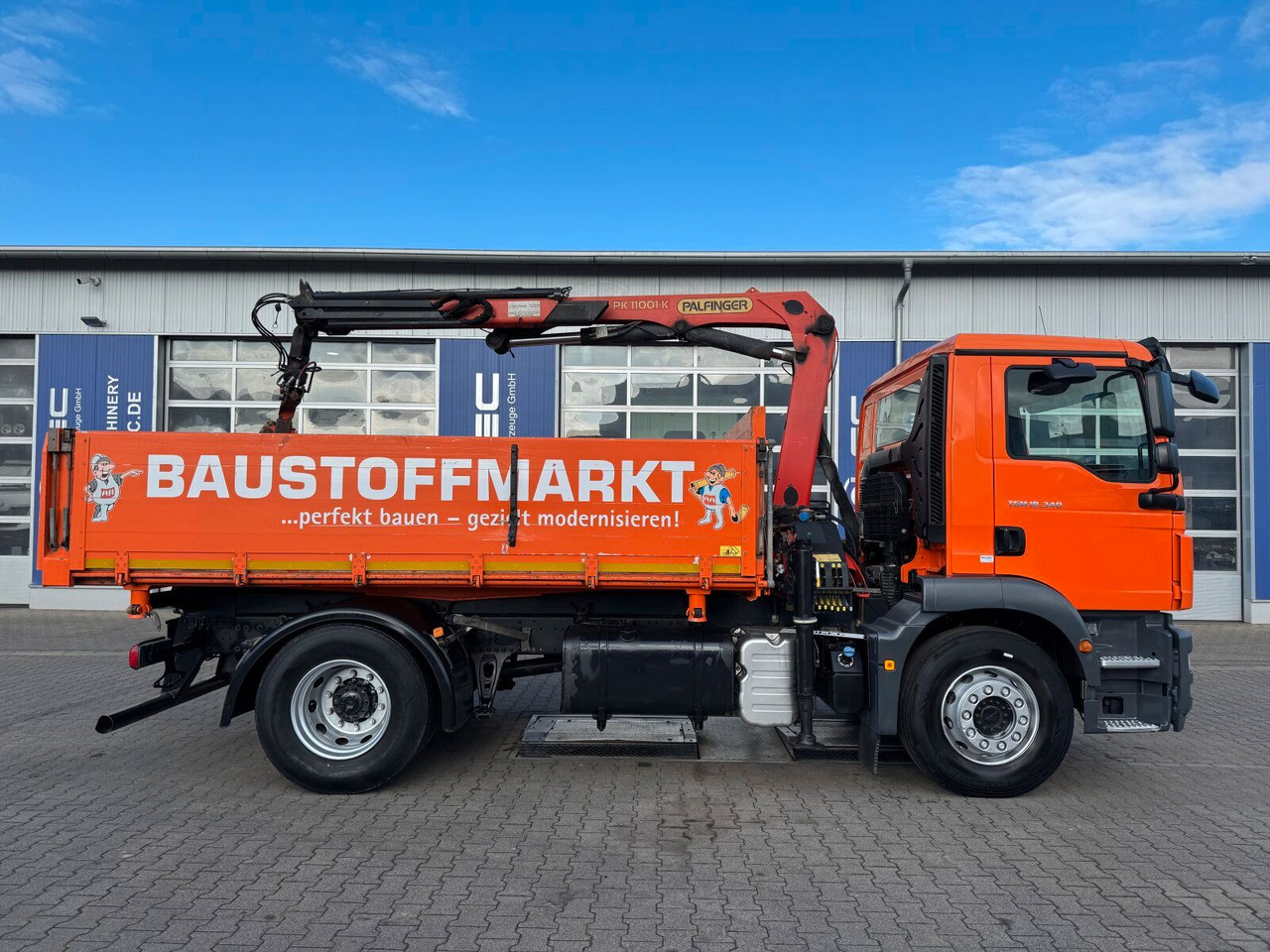 MAN TGM 18.340 4x2 Euro 6 Kipper Kran PK11001.K - قلابات, شاحنة كرين: صور 3 MAN TGM 18.340 4x2 Euro 6 Kipper Kran PK11001.K - قلابات, شاحنة كرين: صور 3