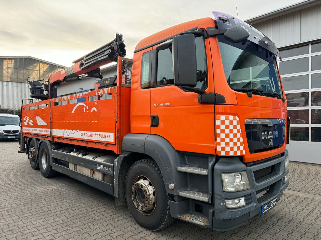 MAN TGS 26.400 6x2 Pritsche Kran Palfinger PK 18001L - شاحنات مسطحة, شاحنة كرين: صور 1 MAN TGS 26.400 6x2 Pritsche Kran Palfinger PK 18001L - شاحنات مسطحة, شاحنة كرين: صور 1