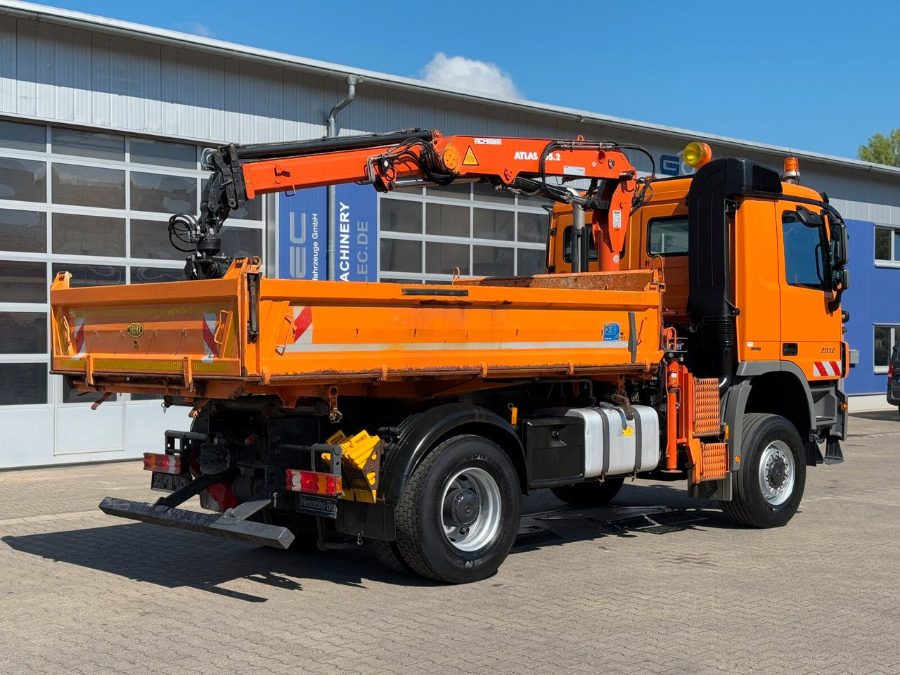 Mercedes-Benz ACTROS 2044 4x4 Kipper Kran ATLAS 65.2 A2L - قلابات, شاحنة كرين: صور 5 Mercedes-Benz ACTROS 2044 4x4 Kipper Kran ATLAS 65.2 A2L - قلابات, شاحنة كرين: صور 5