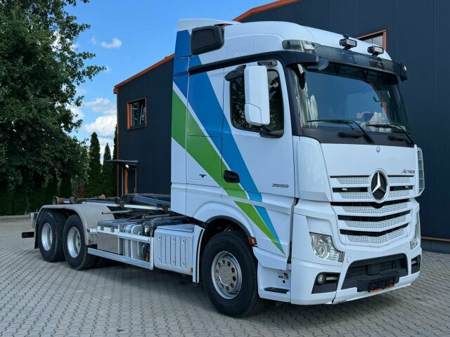 Mercedes-Benz ACTROS 2658 6x2 Abrollkipper MEILLER RK 26.67K - شاحنة ذات الخطاف: صور 1 Mercedes-Benz ACTROS 2658 6x2 Abrollkipper MEILLER RK 26.67K - شاحنة ذات الخطاف: صور 1