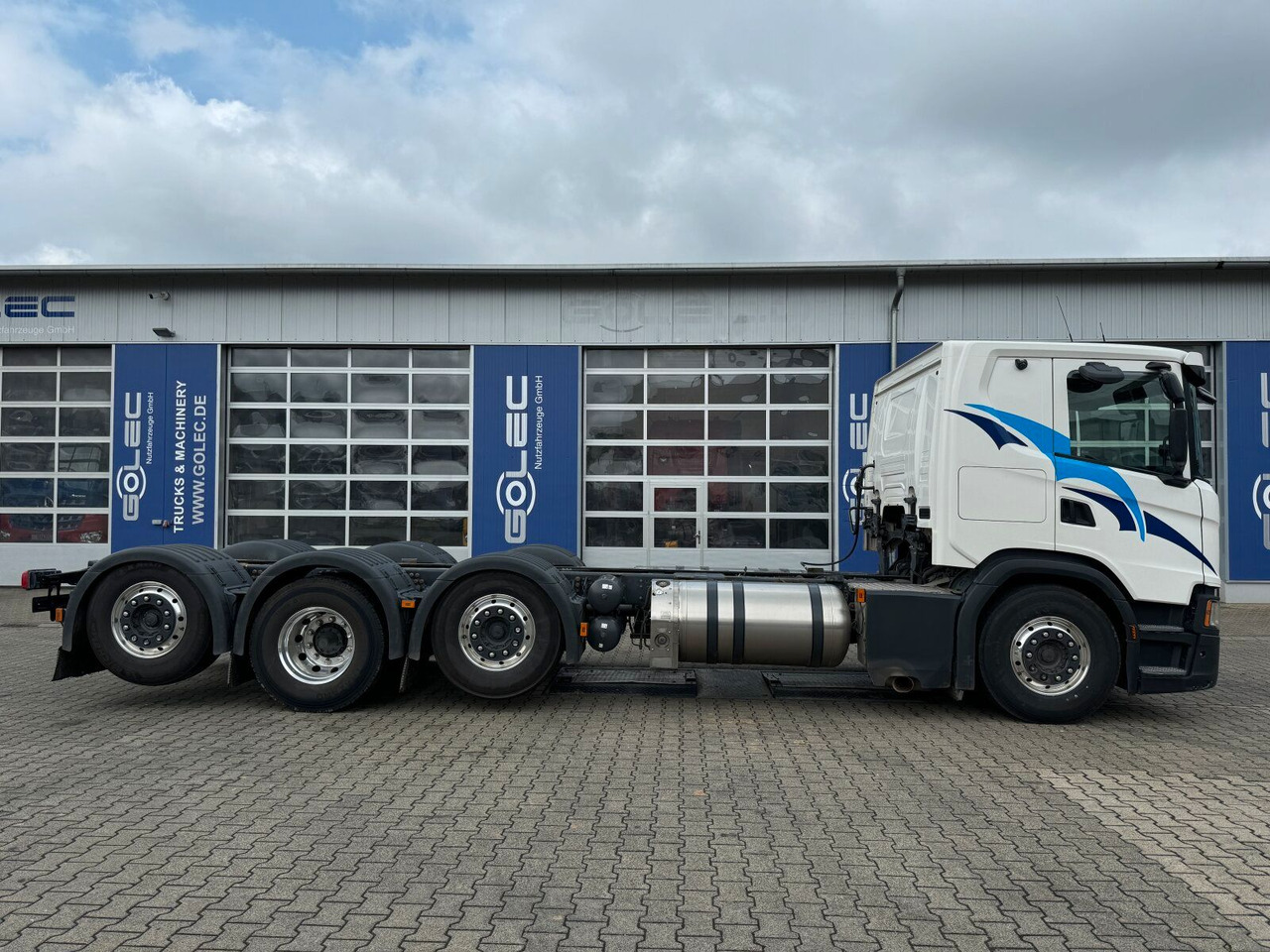 Scania G 410 B8x2*6 NB LNG Fahrgestell Nebenantrieb - الشاسيه شاحنة, شاحنة كرين: صور 4 Scania G 410 B8x2*6 NB LNG Fahrgestell Nebenantrieb - الشاسيه شاحنة, شاحنة كرين: صور 4