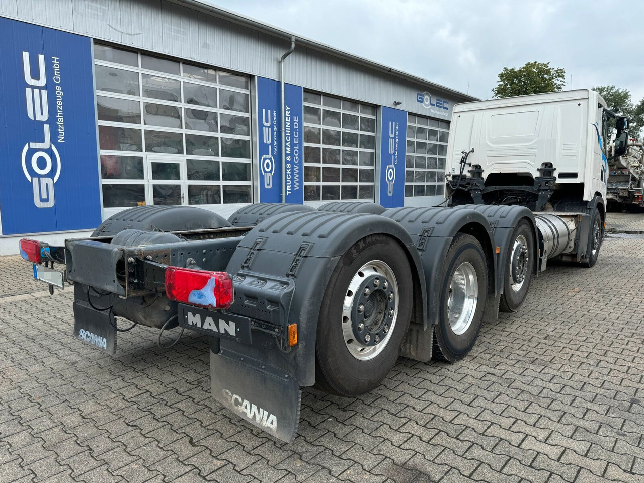 Scania G 410 B8x2*6 NB LNG Fahrgestell Nebenantrieb - الشاسيه شاحنة, شاحنة كرين: صور 5 Scania G 410 B8x2*6 NB LNG Fahrgestell Nebenantrieb - الشاسيه شاحنة, شاحنة كرين: صور 5