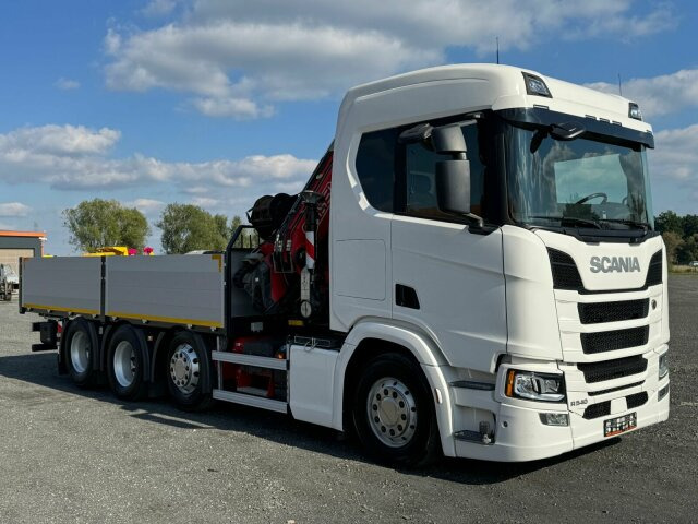 Scania R540 8x2/4 Pritsche mit Kran FASSI F365 - شاحنة كرين, شاحنات مسطحة: صور 1 Scania R540 8x2/4 Pritsche mit Kran FASSI F365 - شاحنة كرين, شاحنات مسطحة: صور 1