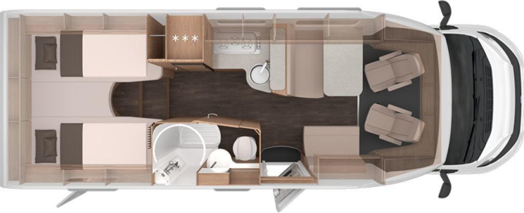 Knaus L!VE TI 700 MEG Platinum Selection 180 PS/Automa - موتر هوم شبه متكامل: صور 2 Knaus L!VE TI 700 MEG Platinum Selection 180 PS/Automa - موتر هوم شبه متكامل: صور 2