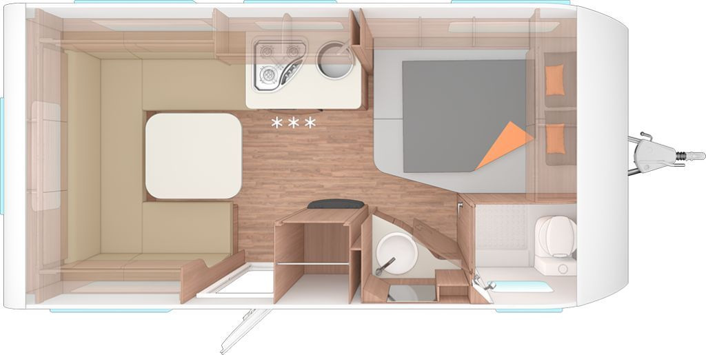 Weinsberg CaraOne 450 FU Dachklima/Markise - كرفان سحب: صور 2 Weinsberg CaraOne 450 FU Dachklima/Markise - كرفان سحب: صور 2