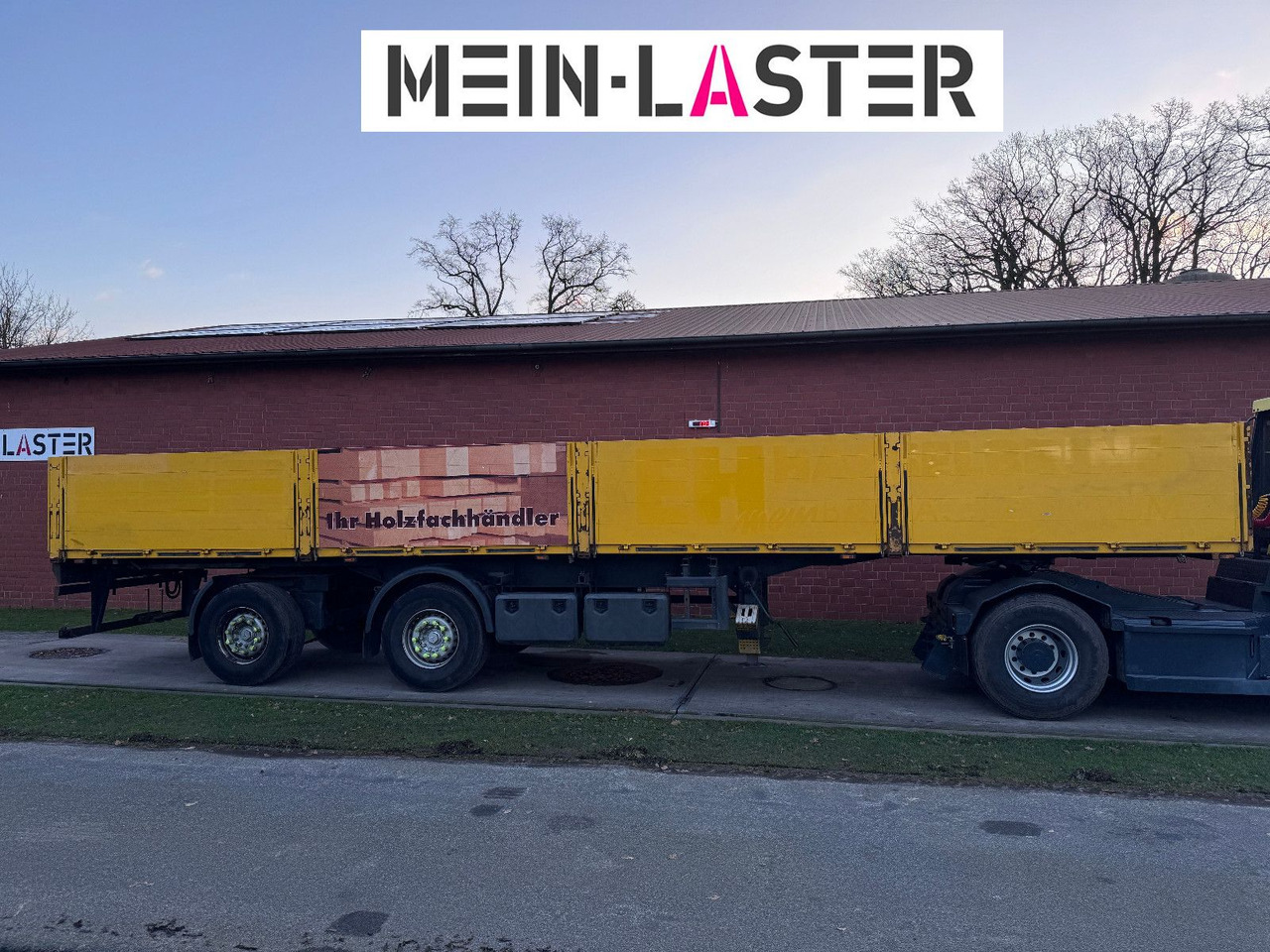 Ackermann Baustoffpritsche 11.5-13 m Lenkachse NL 19t - نصف مقطورة مسطحة: صور 3 Ackermann Baustoffpritsche 11.5-13 m Lenkachse NL 19t - نصف مقطورة مسطحة: صور 3