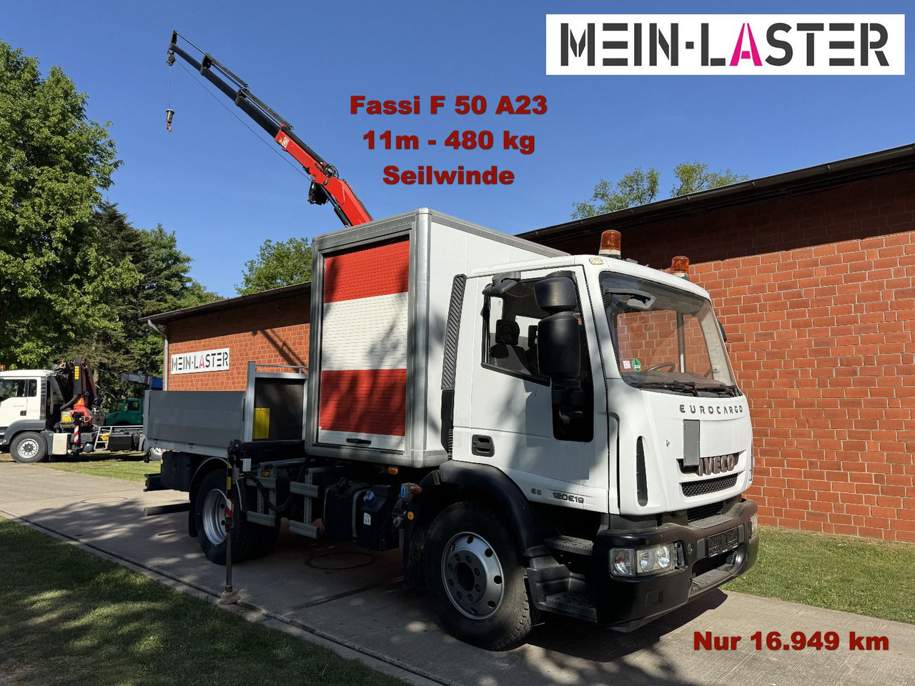 Iveco 120E18 Fassi F50 11m-480 Kg Seilwinde Fahrschule - شاحنة كرين: صور 1 Iveco 120E18 Fassi F50 11m-480 Kg Seilwinde Fahrschule - شاحنة كرين: صور 1