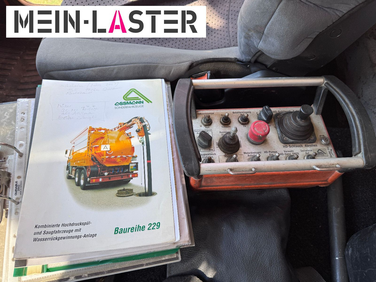 فراغ شاحنة MAN FE 410 Assmann Saug HD Spüler Recycling +  FB.: صور 20