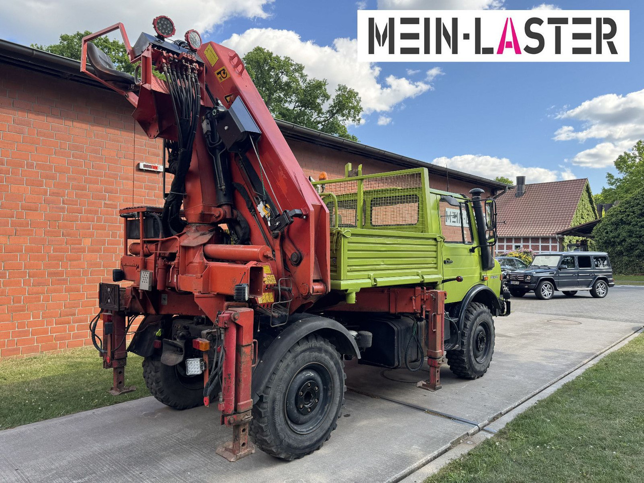 Unimog U 1650 PK 10500 Kran 15 m max. 3,9 t Seilwinde - شاحنة كرين: صور 4 Unimog U 1650 PK 10500 Kran 15 m max. 3,9 t Seilwinde - شاحنة كرين: صور 4