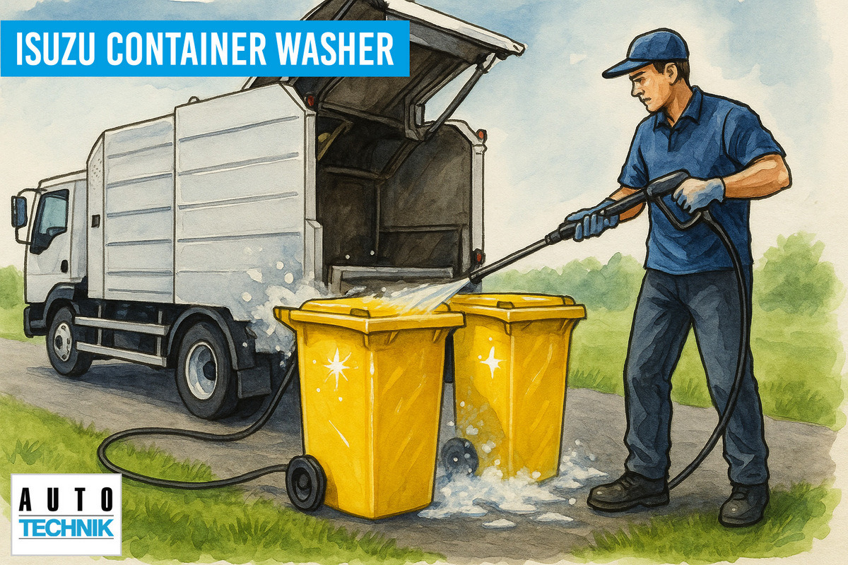 Isuzu NQR75 Container washer laveuse lavacassonetti myjka - شاحنة القمامة: صور 1 Isuzu NQR75 Container washer laveuse lavacassonetti myjka - شاحنة القمامة: صور 1