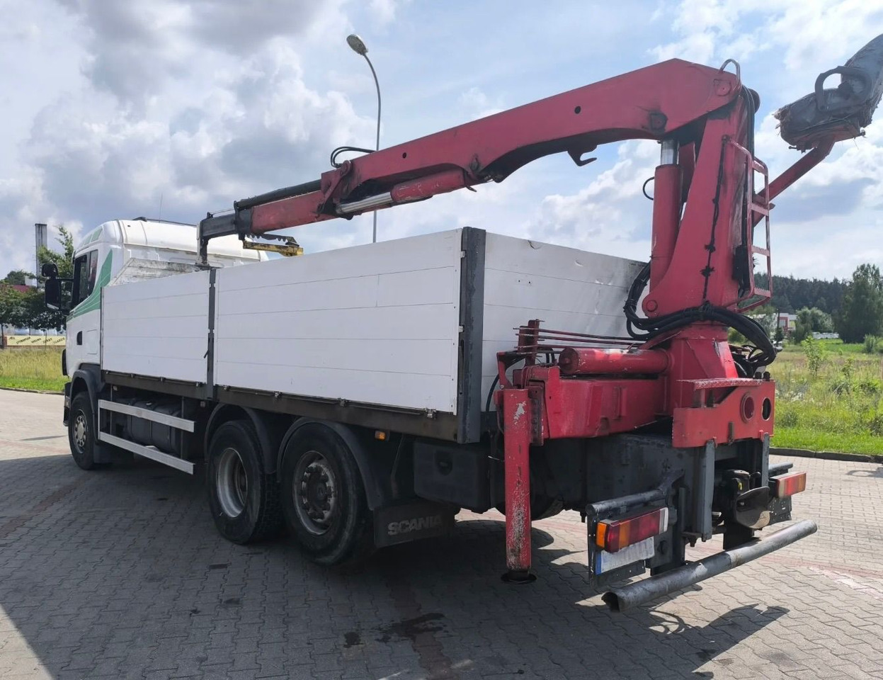 SCANIA 144.460 - شاحنات مسطحة, شاحنة كرين: صور 5 SCANIA 144.460 - شاحنات مسطحة, شاحنة كرين: صور 5