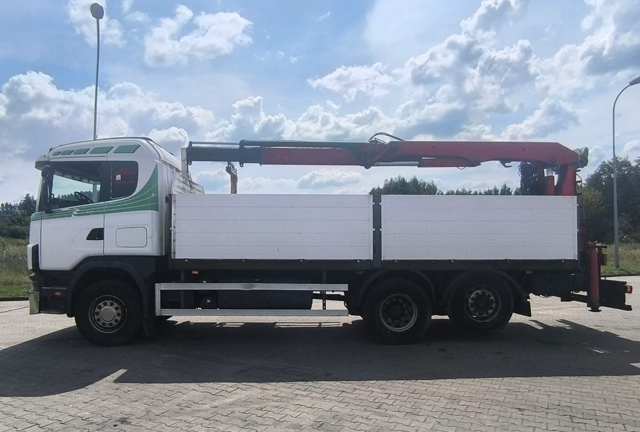 SCANIA 144.460 - شاحنات مسطحة, شاحنة كرين: صور 4 SCANIA 144.460 - شاحنات مسطحة, شاحنة كرين: صور 4