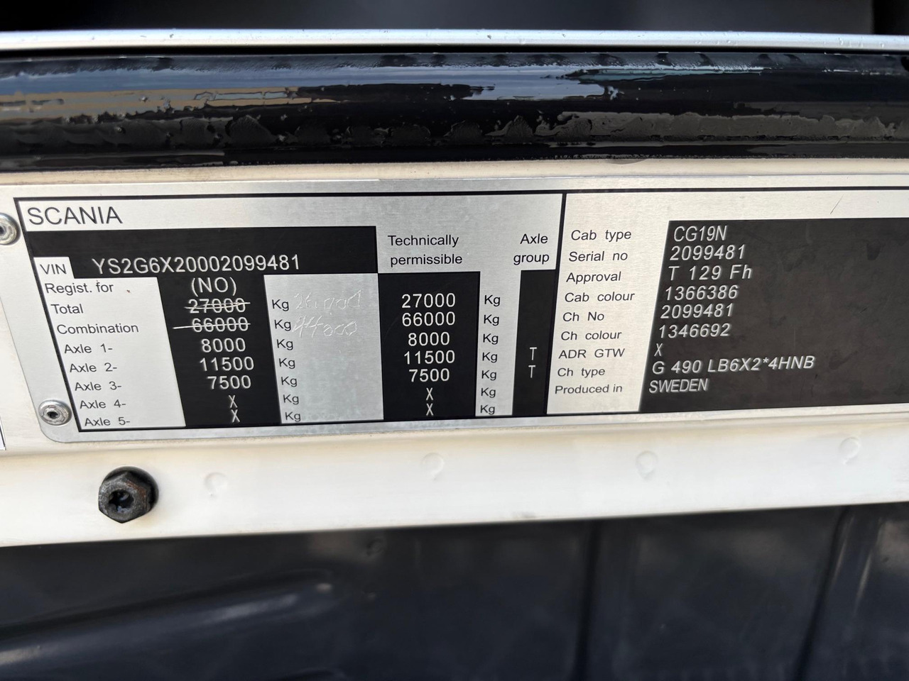 مبردة شاحنة SCANIA G490: صور 22 مبردة شاحنة SCANIA G490: صور 22