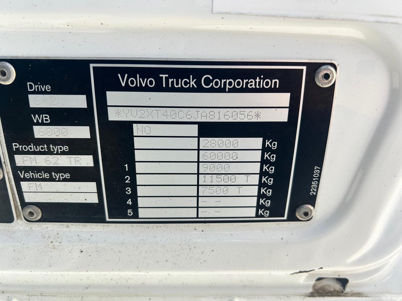 الشاسيه شاحنة VOLVO FM500: صور 19 الشاسيه شاحنة VOLVO FM500: صور 19