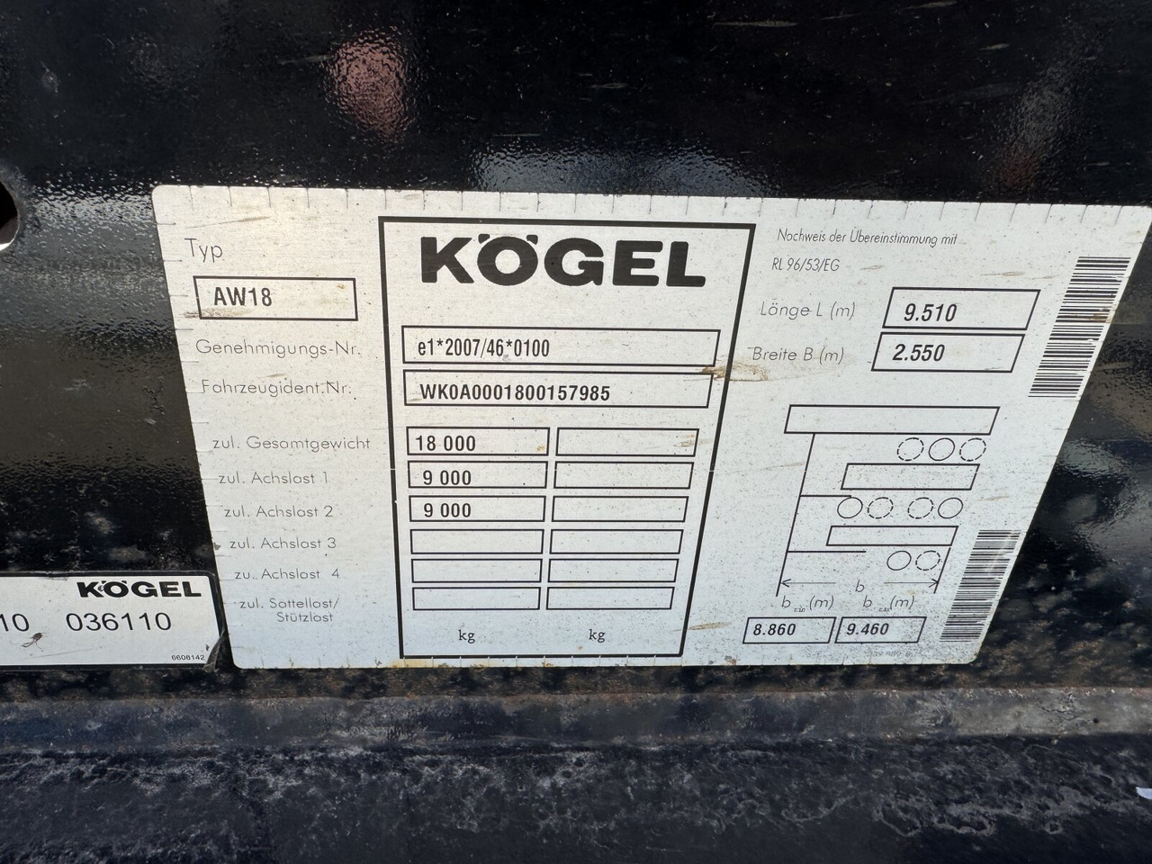Kögel AW 18 AW 18 - شاحنات الحاويات / جسم علوي قابل للتغيير مقطورة: صور 2 Kögel AW 18 AW 18 - شاحنات الحاويات / جسم علوي قابل للتغيير مقطورة: صور 2