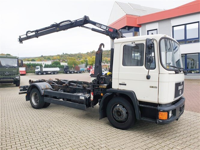 MAN 14.152 F 4x2 BB 14.152 F 4x2 BB mit Kran Hiab 060-2 - شاحنة ذات الخطاف, شاحنة كرين: صور 2 MAN 14.152 F 4x2 BB 14.152 F 4x2 BB mit Kran Hiab 060-2 - شاحنة ذات الخطاف, شاحنة كرين: صور 2
