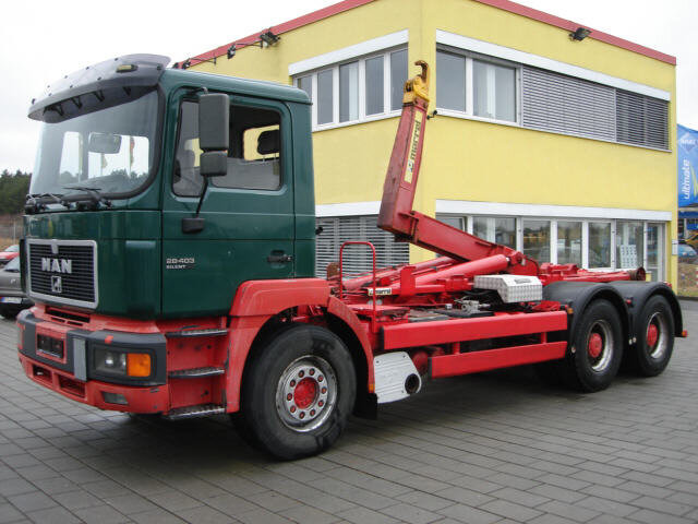 MAN E69 26.403 26.403 6x2, Marrell 26.70, AHK - شاحنة ذات الخطاف: صور 1 MAN E69 26.403 26.403 6x2, Marrell 26.70, AHK - شاحنة ذات الخطاف: صور 1