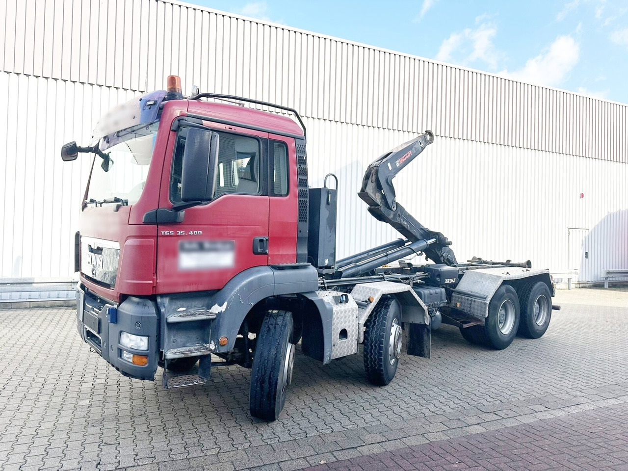 MAN TGS 35.480 8X4 BL TGS 35.400 8x4 BL, Schub-Knick bis 6,5m Container - شاحنة ذات الخطاف: صور 1 MAN TGS 35.480 8X4 BL TGS 35.400 8x4 BL, Schub-Knick bis 6,5m Container - شاحنة ذات الخطاف: صور 1