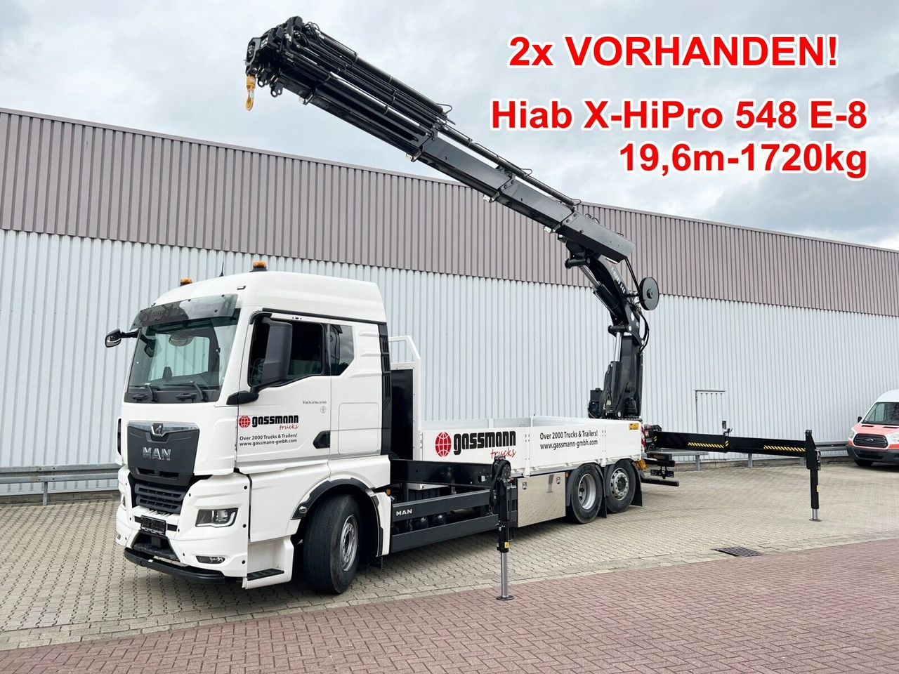 MAN TGX 26.510 6x2-4 LL CH TGX 26.510 6x2-4 LL, Kran Hiab X-HiPro 548 E-8, Lenk-/Liftachse, TwistLock 20Fuß, Funk, Retarder - شاحنة كرين, شاحنات مسطحة: صور 1 MAN TGX 26.510 6x2-4 LL CH TGX 26.510 6x2-4 LL, Kran Hiab X-HiPro 548 E-8, Lenk-/Liftachse, TwistLock 20Fuß, Funk, Retarder - شاحنة كرين, شاحنات مسطحة: صور 1