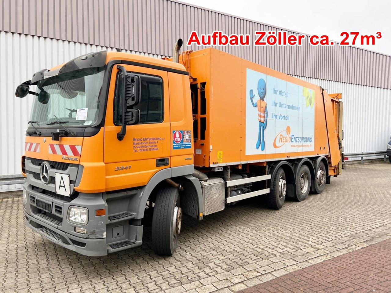Mercedes-Benz Actros 3241 L 8x2/6 Actros 3241 L 8x2/6, 2x Lenkachse, Zöller Medium XL, Zöller-Schüttung - شاحنة القمامة: صور 1 Mercedes-Benz Actros 3241 L 8x2/6 Actros 3241 L 8x2/6, 2x Lenkachse, Zöller Medium XL, Zöller-Schüttung - شاحنة القمامة: صور 1