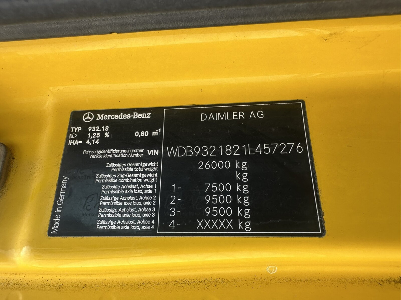 Mercedes-Benz Actros 3348 AK 6x6 Actros 3348 AK 6x6, Bordmatik links - قلابات: صور 4 Mercedes-Benz Actros 3348 AK 6x6 Actros 3348 AK 6x6, Bordmatik links - قلابات: صور 4