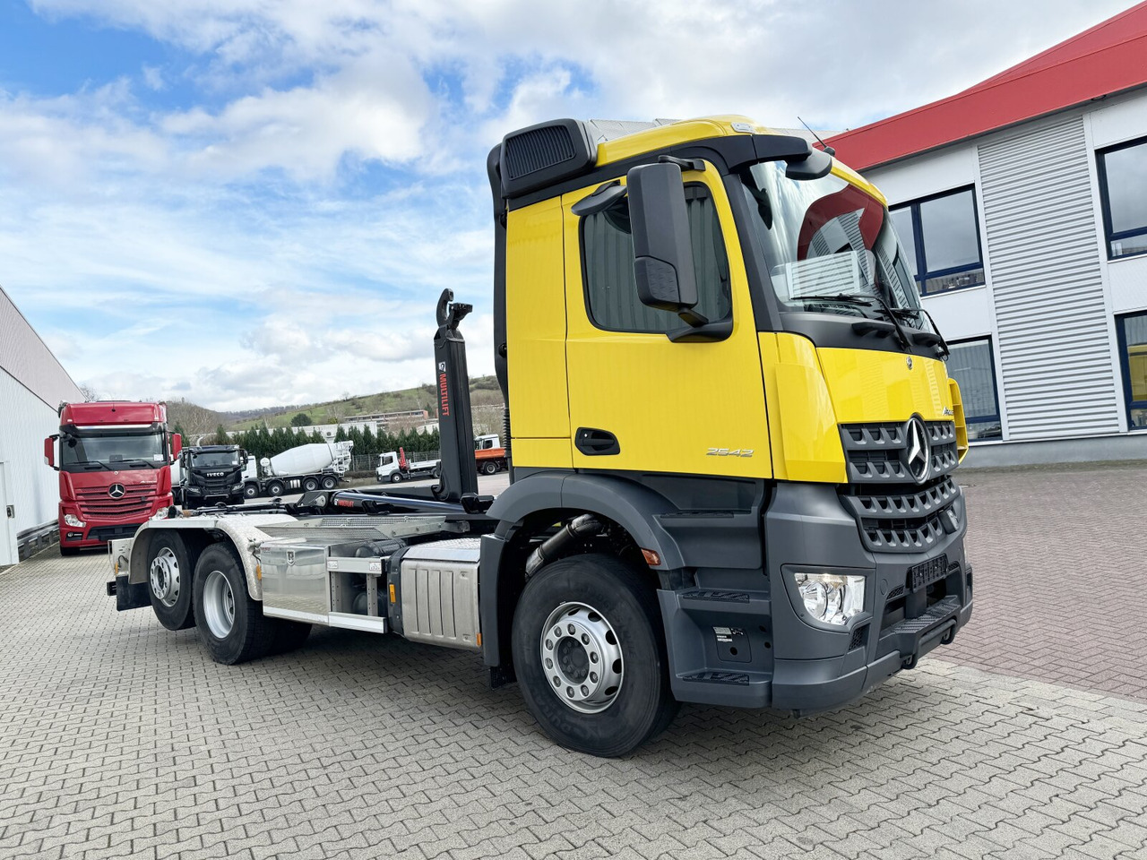 جديد شاحنة ذات الخطاف Mercedes-Benz Arocs 2642 L 6x2 Arocs 2642 L 6x2/42, Liftachse, Hiab 21S56 bis 6.5m Container: صور 7