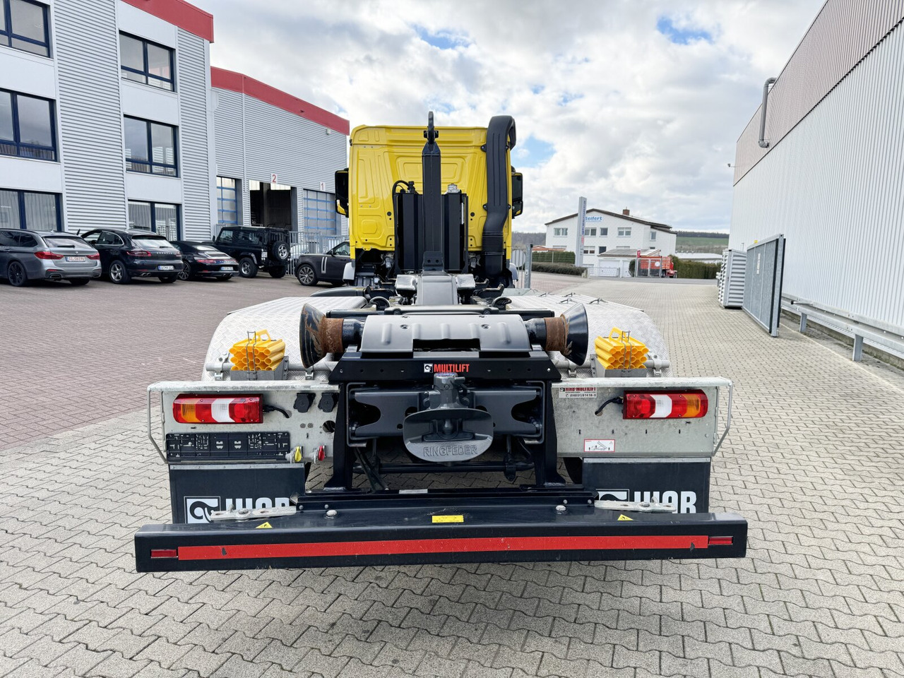 جديد شاحنة ذات الخطاف Mercedes-Benz Arocs 2642 L 6x2 Arocs 2642 L 6x2/42, Liftachse, Hiab 21S56 bis 6.5m Container: صور 9