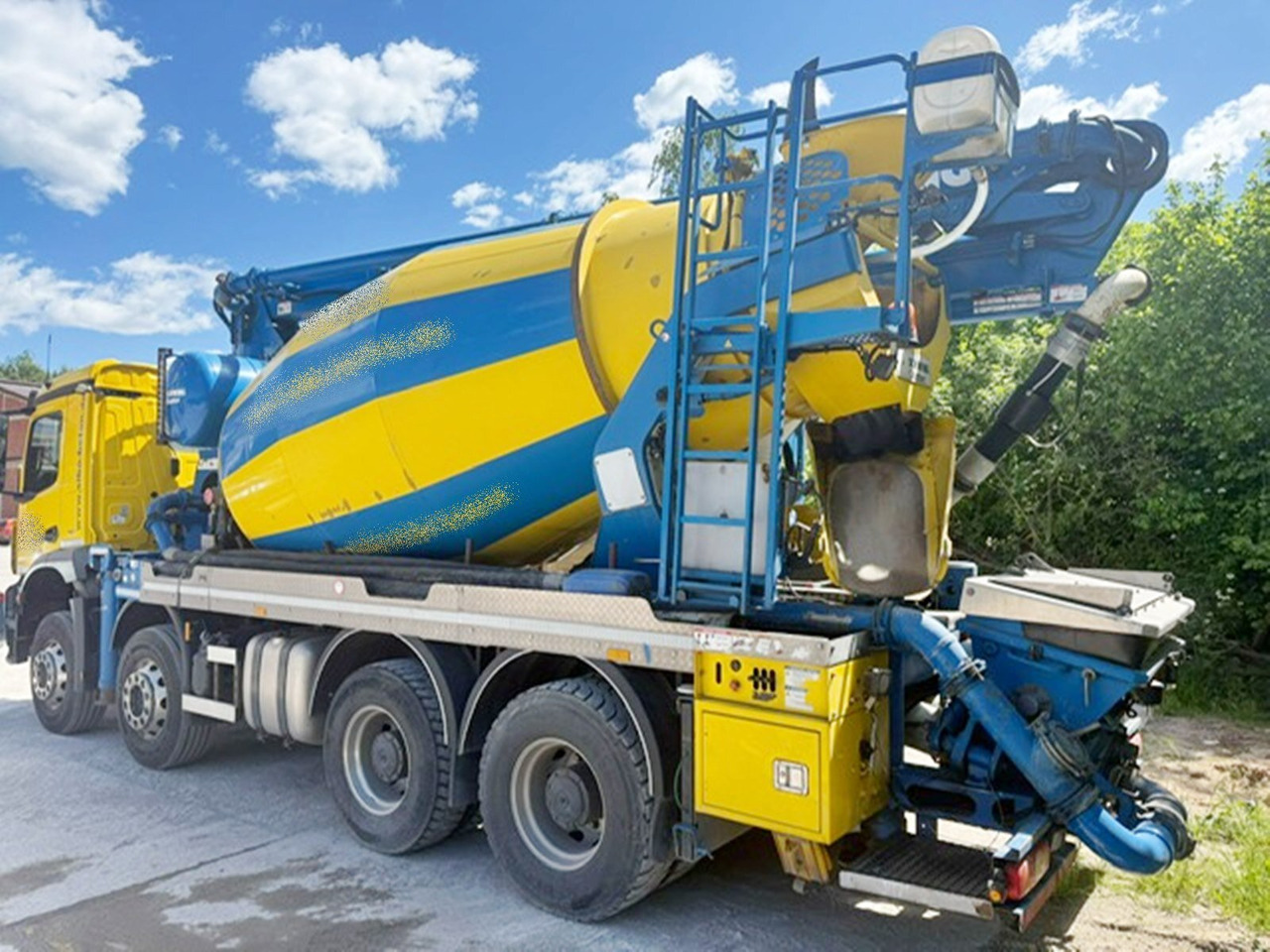 شاحنة خلاطة خرسانة Mercedes-Benz Arocs 3246 B 8x4 Stetter Mischer 7m³, Pumpe 25m Arocs 3246 B 8x4 Stetter Mischer 7m³, Pumpe 25m: صور 12