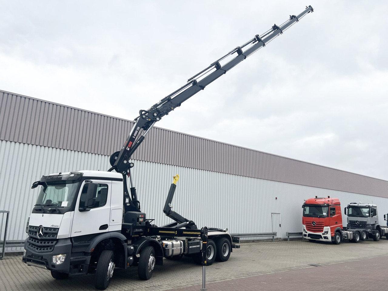 جديد شاحنة ذات الخطاف, شاحنة كرين Mercedes-Benz Arocs 4142 B 8x4/4 Arocs 4142 B 8x4/4, Grounder, Funk: صور 8