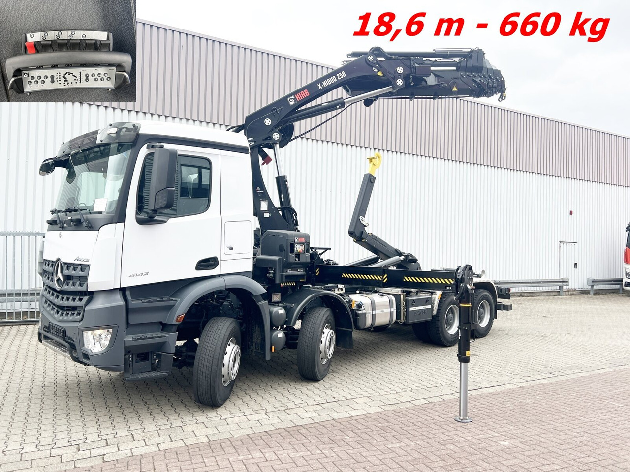 Mercedes-Benz Arocs 4142 B 8x4/4 Arocs 4142 B 8x4/4, Grounder, Funk - شاحنة ذات الخطاف, شاحنة كرين: صور 1 Mercedes-Benz Arocs 4142 B 8x4/4 Arocs 4142 B 8x4/4, Grounder, Funk - شاحنة ذات الخطاف, شاحنة كرين: صور 1