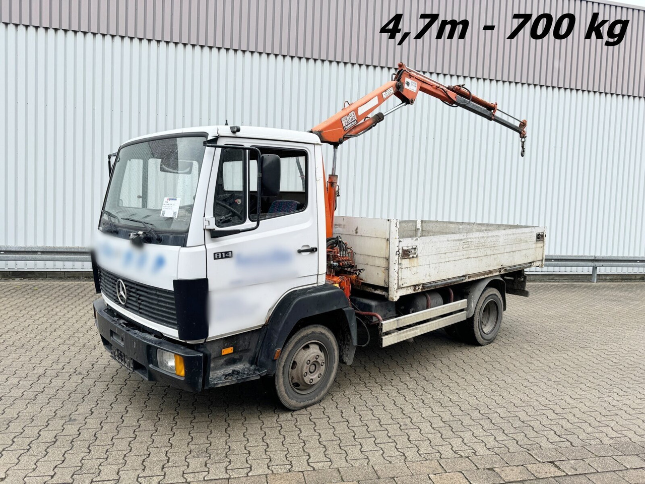 Mercedes-Benz LK 814 4x2 LK 814 4x2, 6-Zylinder, Kran Tirre Euro 35 - شاحنة كرين, شاحنات مسطحة: صور 1 Mercedes-Benz LK 814 4x2 LK 814 4x2, 6-Zylinder, Kran Tirre Euro 35 - شاحنة كرين, شاحنات مسطحة: صور 1