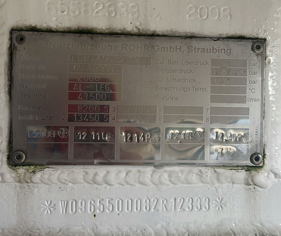 TAL-A-ZE 44,0 TAL-A-ZE 44,0, 43.500l, 4 Kammern, Untenbefüllung - نصف مقطورة صهريج: صور 3 TAL-A-ZE 44,0 TAL-A-ZE 44,0, 43.500l, 4 Kammern, Untenbefüllung - نصف مقطورة صهريج: صور 3