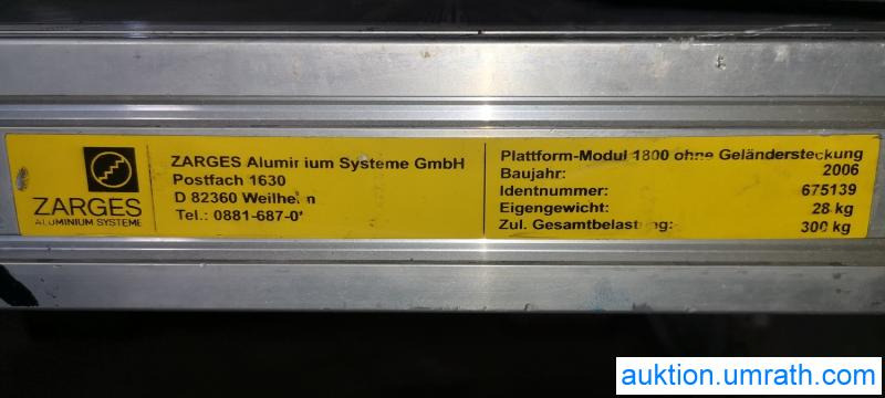 Posten Konvolut Zarges Plattform Laufsteg Bühne Überstieg Gehsteig Sockel Treppen Aluminium hochwertig - معدات الورش: صور 4 Posten Konvolut Zarges Plattform Laufsteg Bühne Überstieg Gehsteig Sockel Treppen Aluminium hochwertig - معدات الورش: صور 4
