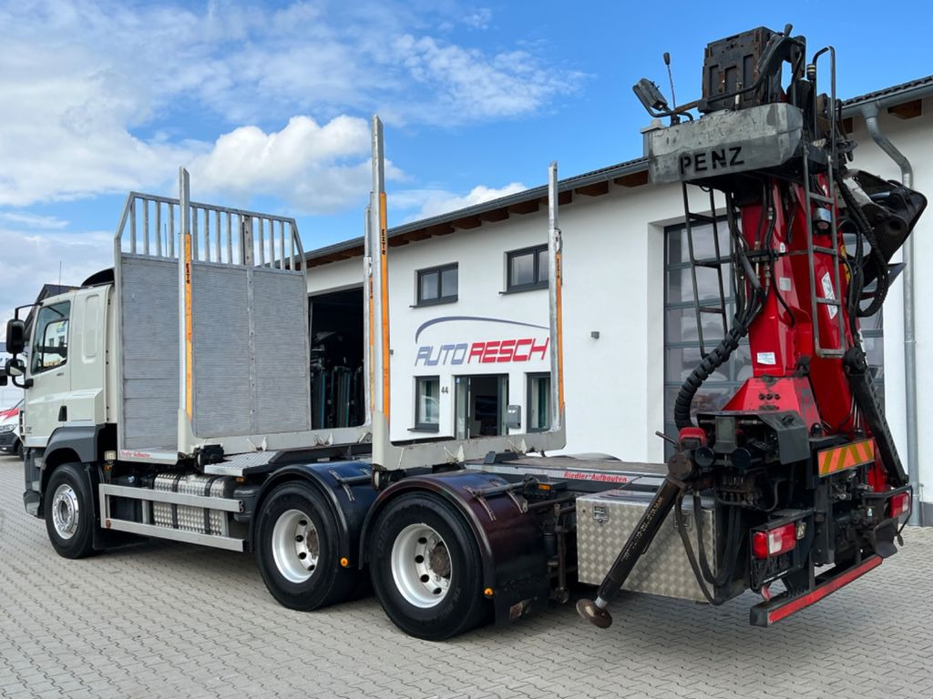 DAF CF 460 6x4 mit Riedler Holzaufb. Penz Kran 12Z - شاحنة قطع الأشجار, شاحنة كرين: صور 5 DAF CF 460 6x4 mit Riedler Holzaufb. Penz Kran 12Z - شاحنة قطع الأشجار, شاحنة كرين: صور 5
