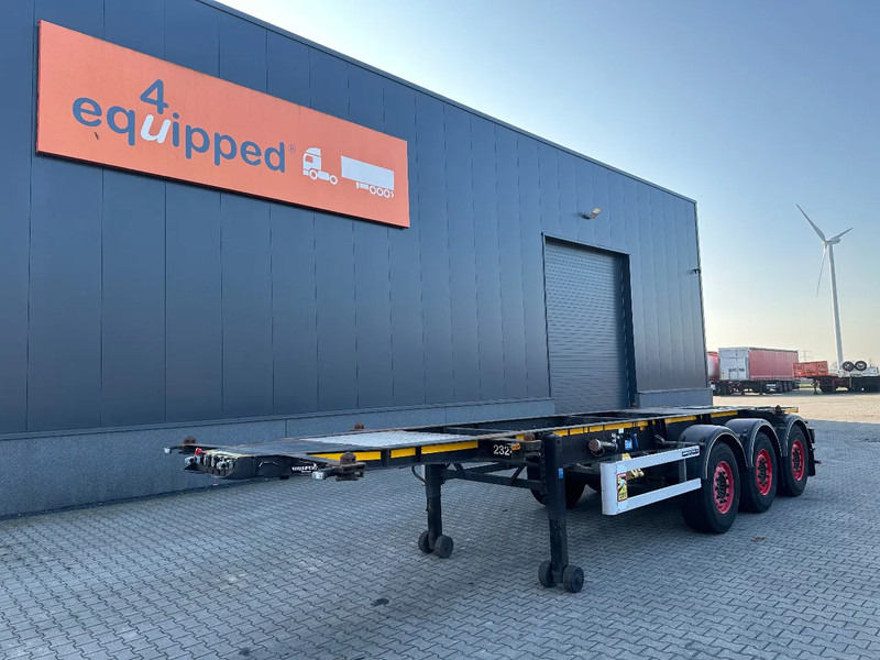 Burg 20FT + 20FT SWAP ADR (EX/II, EX/III, FL, AT) Chassis, empty weight: 3.690kg, SAF INTRADISC, 2x Liftaxle, NL-chassis - شاحنات الحاويات / جسم علوي قابل للتغيير نصف مقطورة: صور 1 Burg 20FT + 20FT SWAP ADR (EX/II, EX/III, FL, AT) Chassis, empty weight: 3.690kg, SAF INTRADISC, 2x Liftaxle, NL-chassis - شاحنات الحاويات / جسم علوي قابل للتغيير نصف مقطورة: صور 1