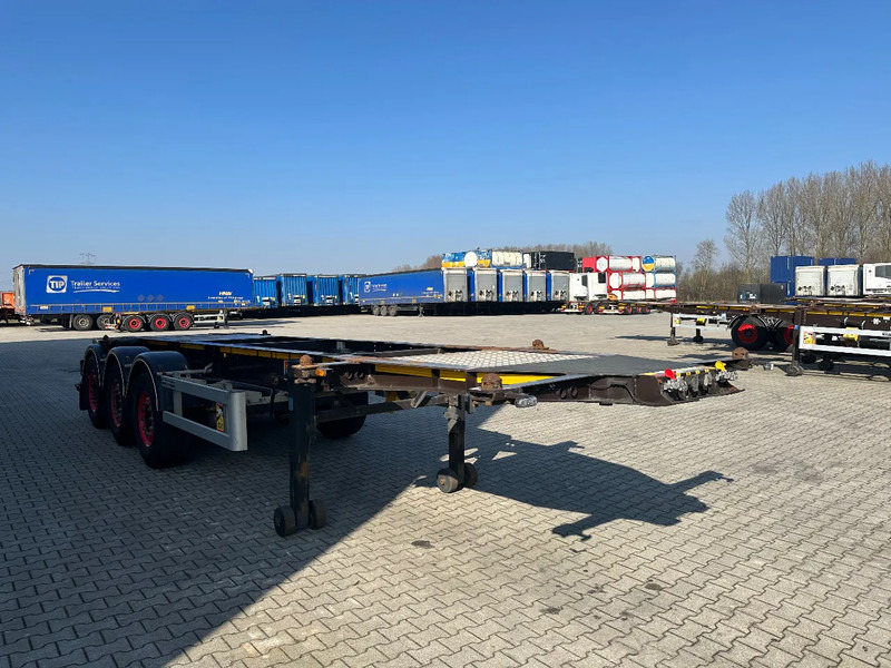 شاحنات الحاويات / جسم علوي قابل للتغيير نصف مقطورة Burg 20FT ADR (EX/II, EX/III, FL, AT), empty weight: 3.690kg, SAF INTRADISC, 2x liftaxle, ALCOA, NL-Chassis, APK/ADR: 07-2025: صور 6