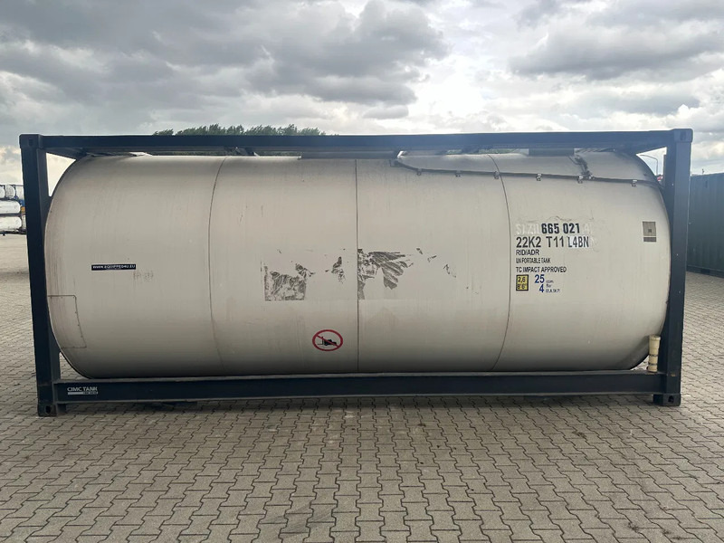 CIMC 20FT ISO / 25.020L-1-COMP. / L4BN / UN Portable / T11 / test: 09-2027 - صهريج حاوية: صور 3 CIMC 20FT ISO / 25.020L-1-COMP. / L4BN / UN Portable / T11 / test: 09-2027 - صهريج حاوية: صور 3