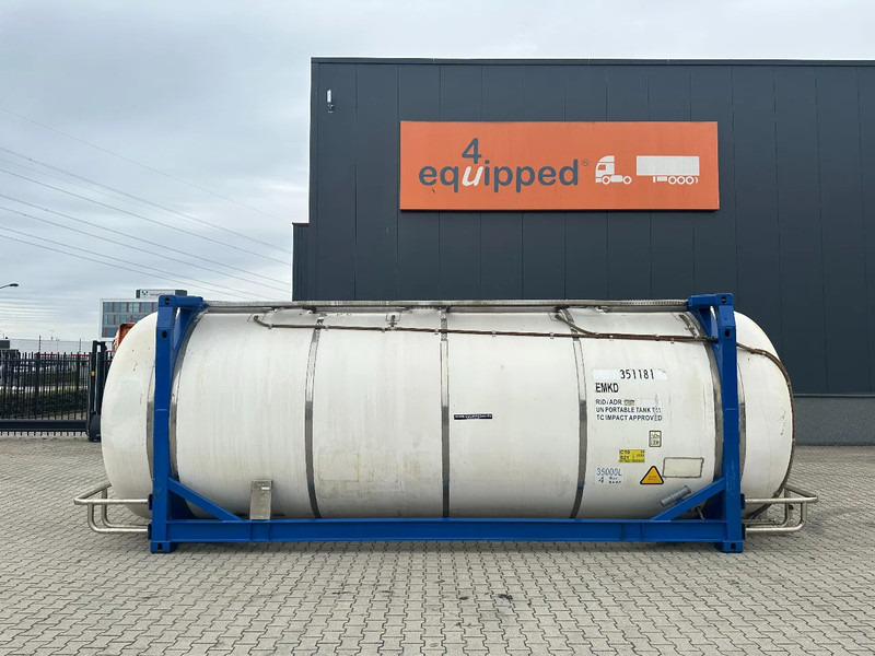 CIMC 20FT SWAP 35.040L, 4 baffles / 5 holes / T11 / 5Y-test valid till 08/2027 - صهريج حاوية: صور 2 CIMC 20FT SWAP 35.040L, 4 baffles / 5 holes / T11 / 5Y-test valid till 08/2027 - صهريج حاوية: صور 2