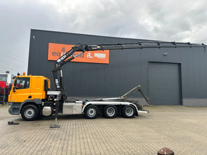 DAF CF 85.410 8x2 / HMF 3000 K6 crane (30T/m 6x extendable) + remote / HYVALIFT 26Tkg HOOK, / EURO-5 / NL-TRUCK - شاحنة ذات الخطاف, شاحنة كرين: صور 4 DAF CF 85.410 8x2 / HMF 3000 K6 crane (30T/m 6x extendable) + remote / HYVALIFT 26Tkg HOOK, / EURO-5 / NL-TRUCK - شاحنة ذات الخطاف, شاحنة كرين: صور 4
