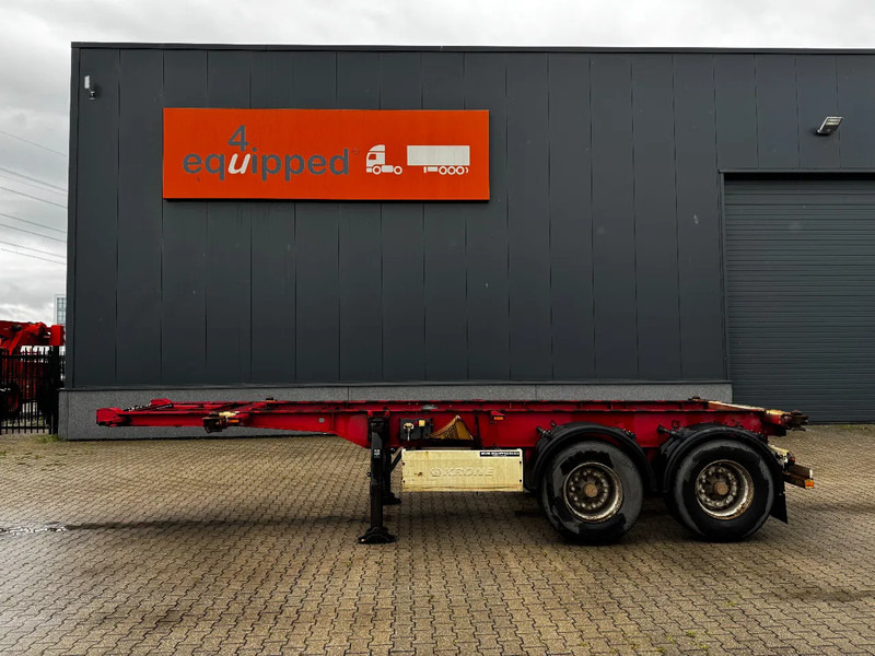 Krone 2-assig 20FT chassis, BPW + trommel, luchtvering, leeggewicht: 3.180kg - شاحنات الحاويات / جسم علوي قابل للتغيير نصف مقطورة: صور 3 Krone 2-assig 20FT chassis, BPW + trommel, luchtvering, leeggewicht: 3.180kg - شاحنات الحاويات / جسم علوي قابل للتغيير نصف مقطورة: صور 3