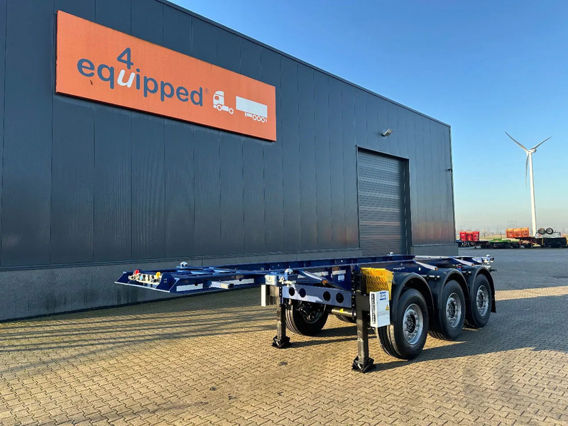 Krone NEW / DIRECT AVAILABLE 20FT ADR-CHASSIS, DISCBRAKES, LIFTAXLE, 2x available - شاحنات الحاويات / جسم علوي قابل للتغيير نصف مقطورة: صور 1 Krone NEW / DIRECT AVAILABLE 20FT ADR-CHASSIS, DISCBRAKES, LIFTAXLE, 2x available - شاحنات الحاويات / جسم علوي قابل للتغيير نصف مقطورة: صور 1