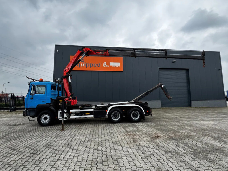 MAN FE 410A, 6x4, EURO 2, Palfinger PK17000 Crane + VDL HOOK, full spring, manual gearbox, MOT 9/2025 - شاحنة ذات الخطاف, شاحنة كرين: صور 2 MAN FE 410A, 6x4, EURO 2, Palfinger PK17000 Crane + VDL HOOK, full spring, manual gearbox, MOT 9/2025 - شاحنة ذات الخطاف, شاحنة كرين: صور 2