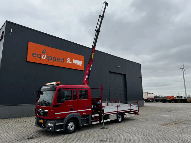 MAN TGL 8.180 crew cab (DOKA), HMF535 K3 crane, 283 running hours only, 211.164 KM, ramps, EURO-6, TOP,-condition - شاحنة كرين: صور 1 MAN TGL 8.180 crew cab (DOKA), HMF535 K3 crane, 283 running hours only, 211.164 KM, ramps, EURO-6, TOP,-condition - شاحنة كرين: صور 1