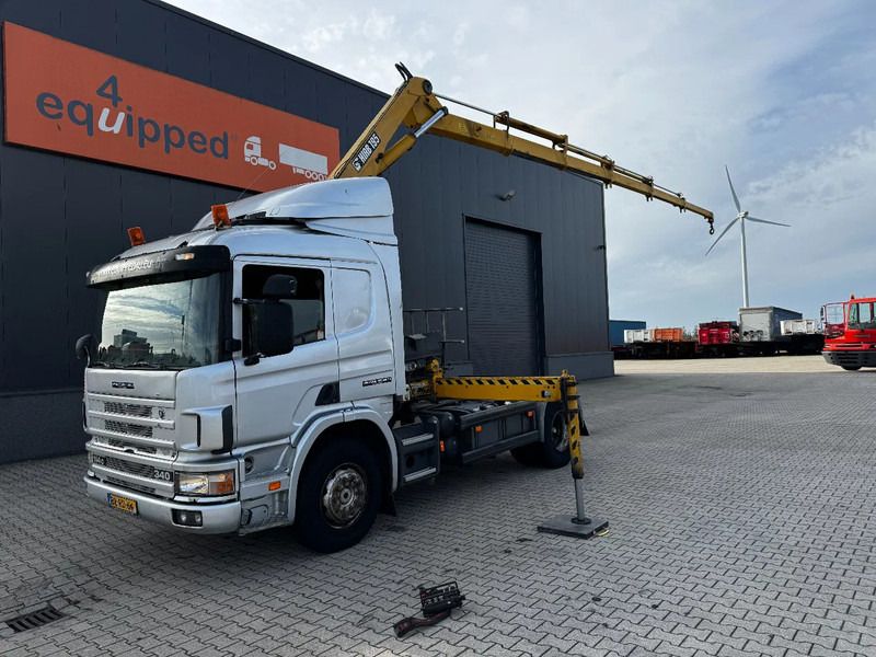 Scania P114-340 + HIAB 19-5 crane + remote / Euro-3 / 3 pedals / NL-truck / APK: 12-2025 - شاحنة كرين: صور 1 Scania P114-340 + HIAB 19-5 crane + remote / Euro-3 / 3 pedals / NL-truck / APK: 12-2025 - شاحنة كرين: صور 1