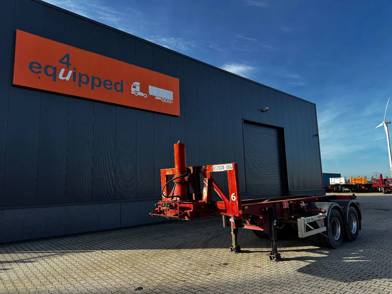 Van Hool 2 AXLE 20FT TIPPING-CHASSIS / TWIN-TIRES / BPW + DRUM / ALCOA / NL-trailer / APK - شاحنات الحاويات / جسم علوي قابل للتغيير نصف مقطورة: صور 1 Van Hool 2 AXLE 20FT TIPPING-CHASSIS / TWIN-TIRES / BPW + DRUM / ALCOA / NL-trailer / APK - شاحنات الحاويات / جسم علوي قابل للتغيير نصف مقطورة: صور 1