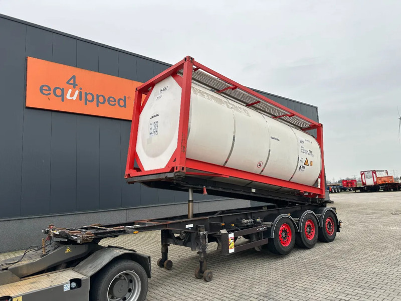 Van Hool 20FT Tipping-chassis, ADR (EX/II, EX/III, FL, AT), SAF + DISC, 2 liftaxles - شاحنات الحاويات / جسم علوي قابل للتغيير نصف مقطورة: صور 1 Van Hool 20FT Tipping-chassis, ADR (EX/II, EX/III, FL, AT), SAF + DISC, 2 liftaxles - شاحنات الحاويات / جسم علوي قابل للتغيير نصف مقطورة: صور 1